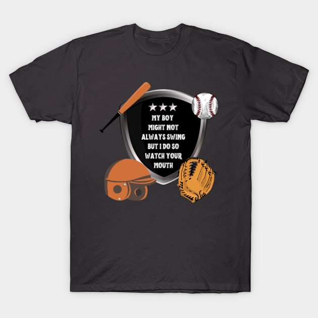 Baseball Grandma Thats My Grandson Out There T-Shirt by Pastelsword